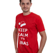 Load image into Gallery viewer, Adult Unisex Keep Calm It's Xmas Santa Hat T-Shirt