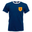 Load image into Gallery viewer, Scotland Scottish Vintage Retro Style Football T-Shirt Men's - Blue Front