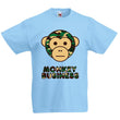 Load image into Gallery viewer, Kids Ape Camo Monkey Business T-Shirt - Sky Blue
