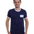 Load image into Gallery viewer, Custom-made Mens customisable retro Argentina football T-shirt
