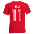 Load image into Gallery viewer, Adults Wales Welsh Cymru Bale Embroidered Retro Football T-Shirt Back