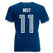 Load image into Gallery viewer, George Best Northern Ireland Unofficial Vintage Retro Football Sport Shirt in Men's Sizes - Navy Blue Back