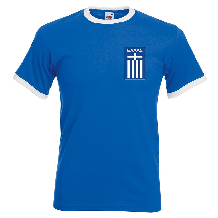 Mens Gekas Greece retro football T-shirt