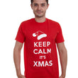 Load image into Gallery viewer, Adult Unisex Keep Calm It's Xmas Santa Hat T-Shirt