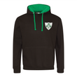 Load image into Gallery viewer, Unisex Ireland EIRE Rugby Retro Style Two Tone Hooded Sweatshirt