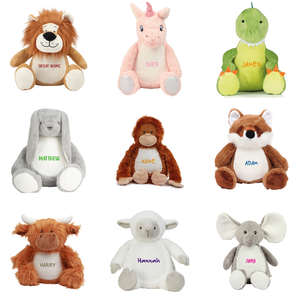 Personalised Cuddly Soft Toy Children’s Plush Zippie