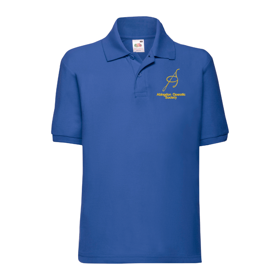 Abingdon Operatic Society | Kids 65/35 piqu polo | Royal Blue