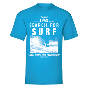 Adult Unisex Retro Search for Surf Championship Poster T-shirt