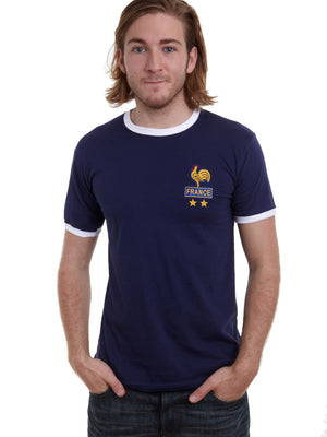 Custom-made Mens customisable retro France football T-shirt