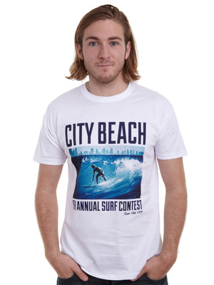 Adult Unisex Retro City Beach Surf Contest T-Shirt