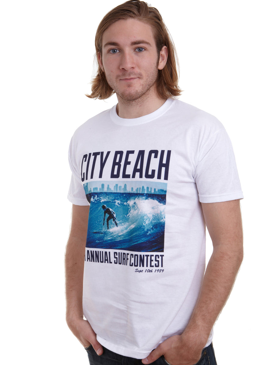 Adult Unisex Retro City Beach Surf Contest T-Shirt