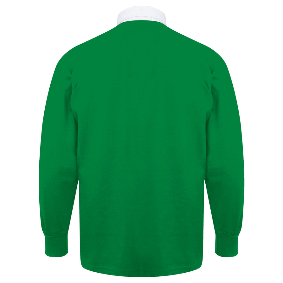 Unisex Ireland EIRE Rugby Vintage Style Long Sleeve Rugby Shirt with Free Personalisation