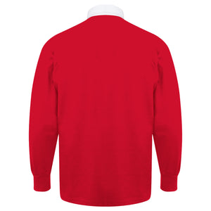 Unisex Wales CYMRU Vintage Style Long Sleeve Rugby Shirt with Free Personalisation