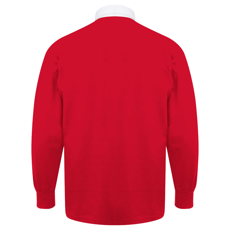 Kids Wales CYMRU Vintage Style Long Sleeve Rugby Shirt with Free Personalisation
