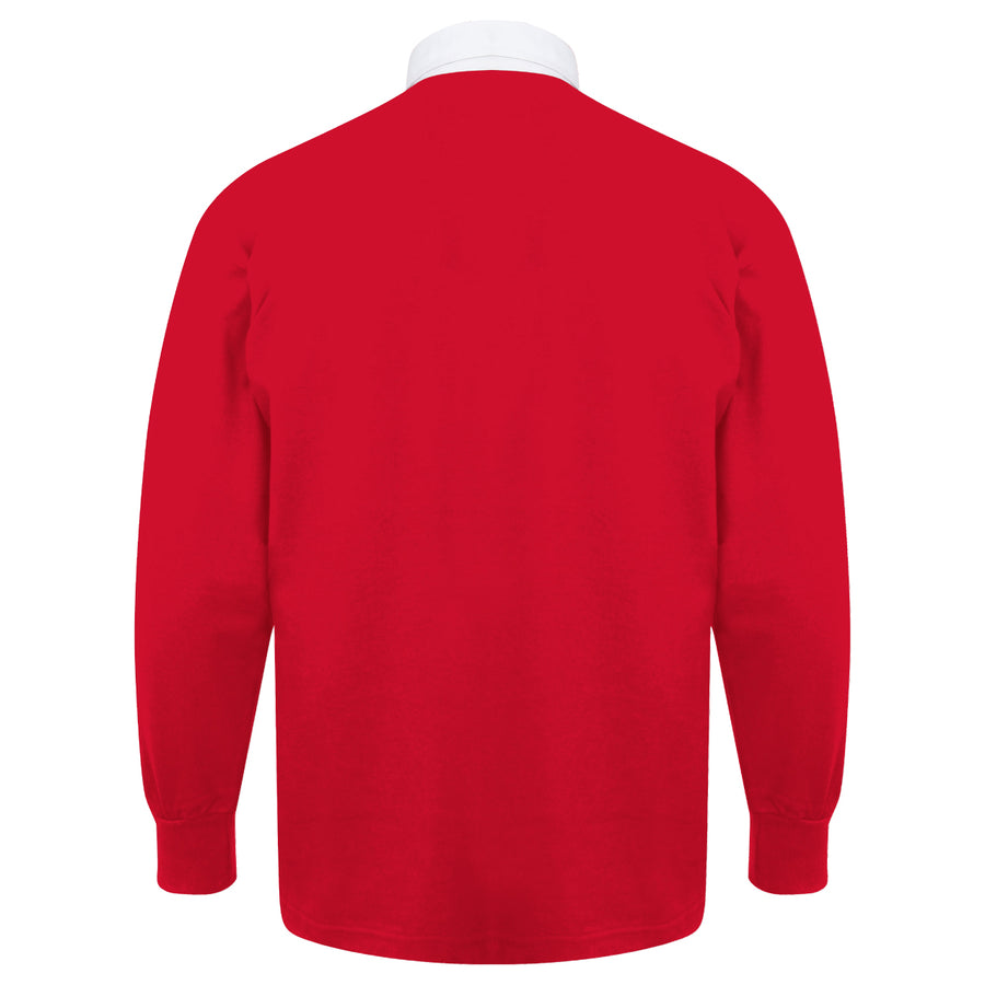 Kids Wales CYMRU Vintage Style Long Sleeve Rugby Shirt with Free Personalisation