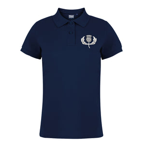 Ladies Scotland ALBA Rugby Classic Fitted Polo Shirt With Free Personalisation