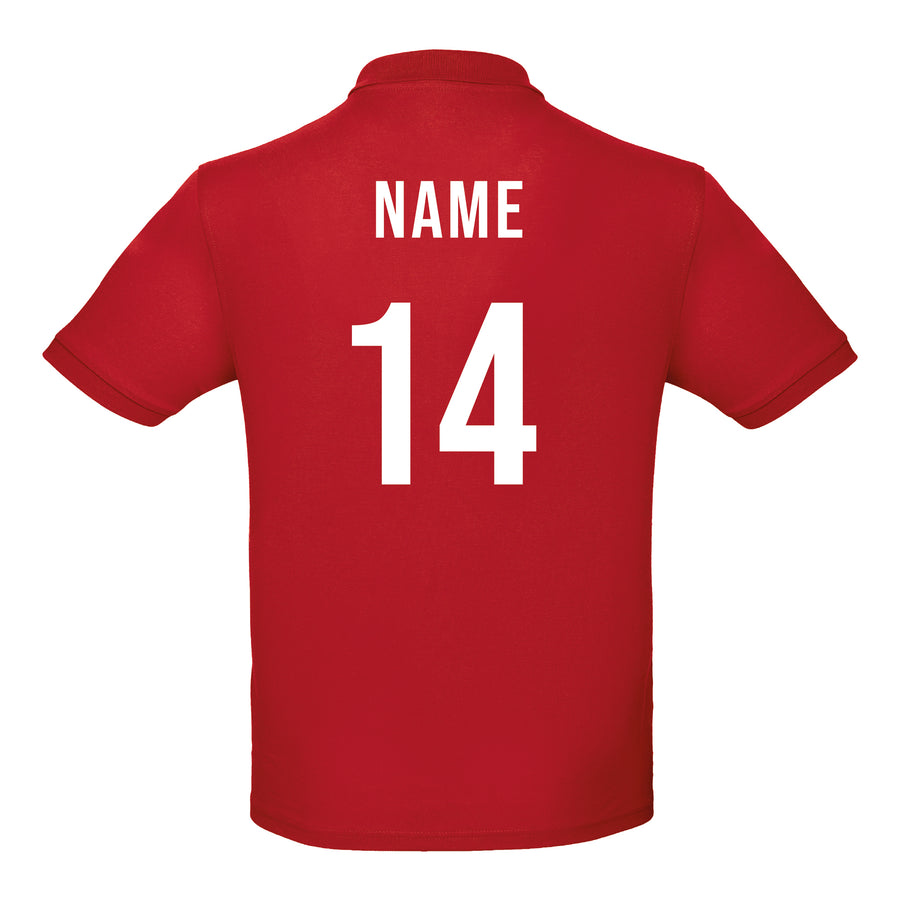 Kids Wales CYMRU Rugby Classic Polo Shirt With Free Personalisation