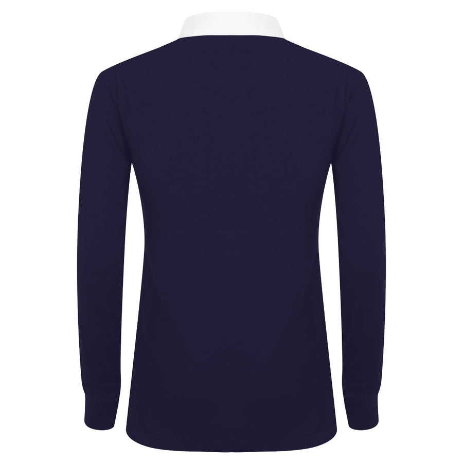 Ladies Ireland EIRE Rugby Vintage Style Long Sleeve Rugby Shirt with Free Personalisation