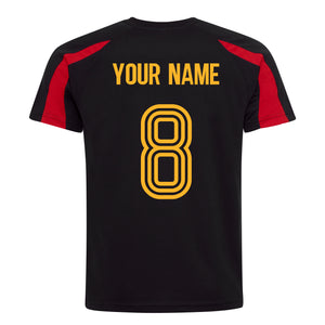 Kids Belgium Belgique Football Shirt Shorts & Personalisation - Black / Black
