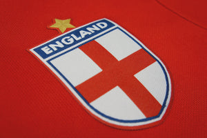 Kids England Retro Football Shirt with Free Personalisation - Red
