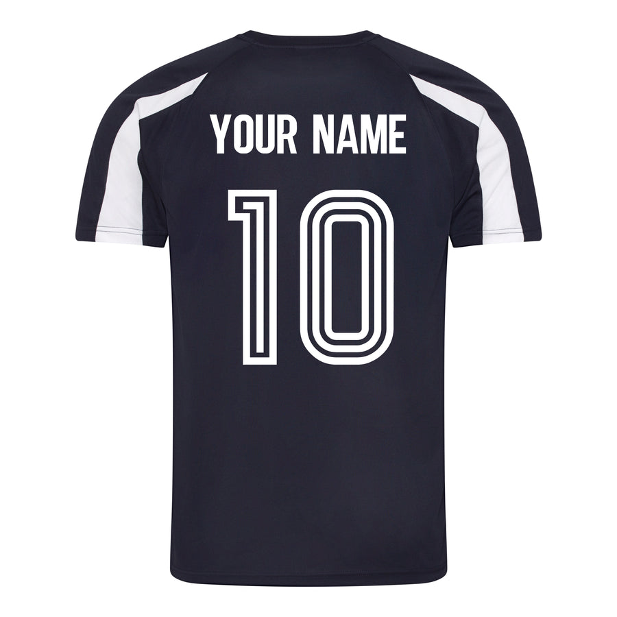 Kids Scotland Retro Football Shirt with Free Personalisation