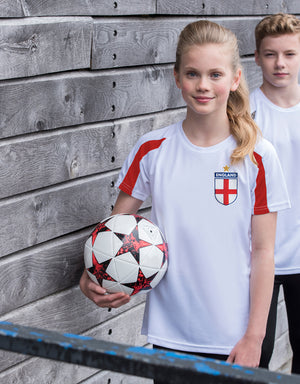 Kids Customisable England Football Home Shirt with Free Personalisation