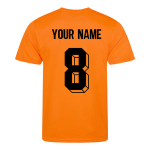 Kids Holland Nederlands Koningsdag Football Shirt with Free Personalisation - Orange