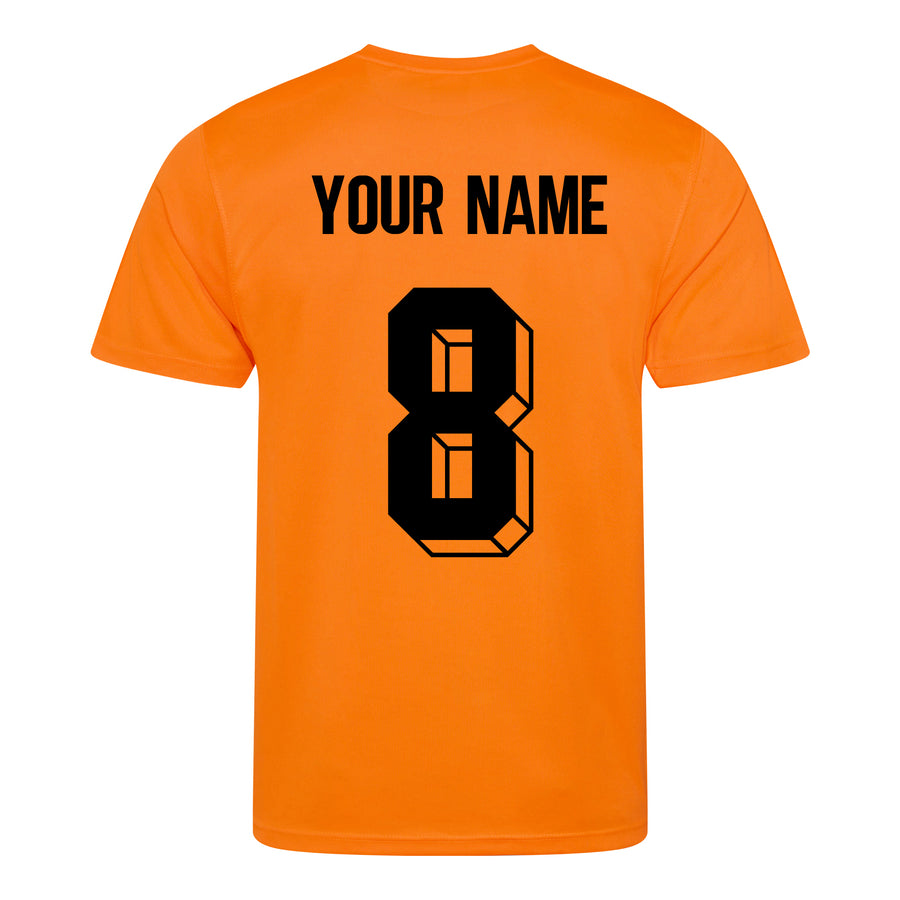 Kids Holland Nederlands Koningsdag Football Shirt with Free Personalisation - Orange