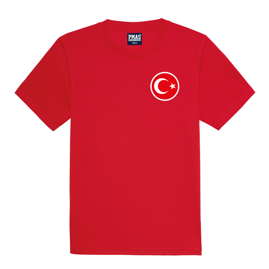 Adults Turkey Turkiye Retro Football Shirt with Free Personalisation - Red