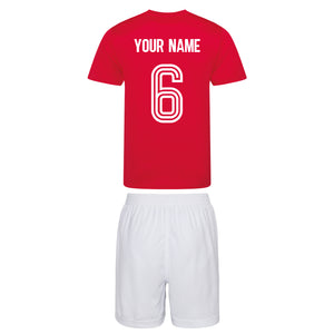 Kids Switzerland Suisse Unofficial Football Shirt & Shorts with Free Personalisation