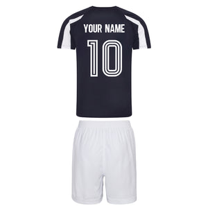 Adults Scotland Retro Football Kit Shirt Shorts & Personalisation - Blue