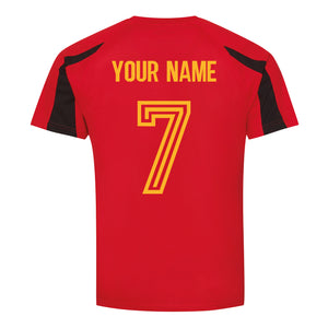 Adults Spain España Retro Football Kit Shirt Shorts & Shorts & Free Personalisation - Red