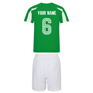 Adults Northern Ireland Eire Retro Football Kit Shirt Shorts & Free  Personalisation - Green