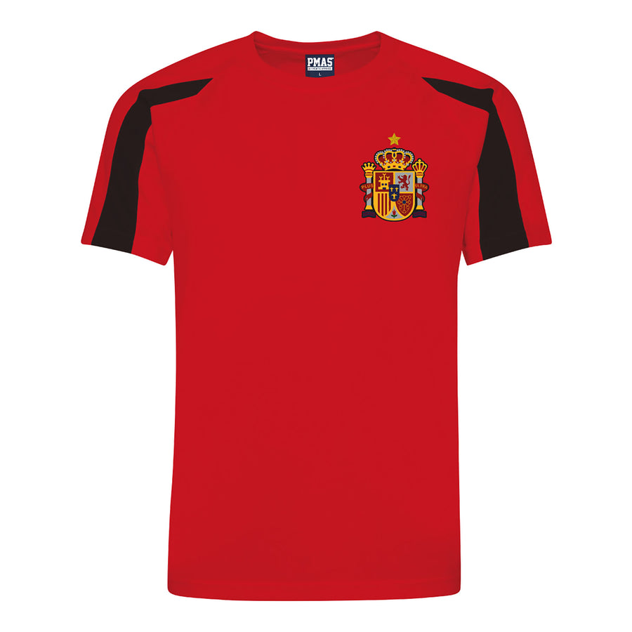 Adults Spain Espana Retro Football Shirt with Free Personalisation - Red