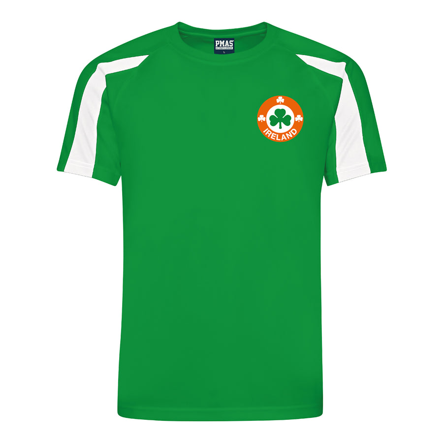 Adults Republic of Ireland Eire Retro Football Shirt with Free Personalisation - Green