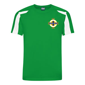 Adults Northern Ireland Retro Football Shirt with Free Personalisation - Green
