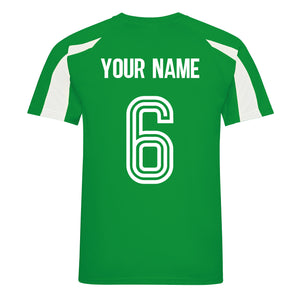 Adults Northern Ireland Retro Football Shirt with Free Personalisation - Green