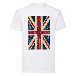 Adult Unisex Distressed Union Flag GREAT BRITAIN T-Shirt