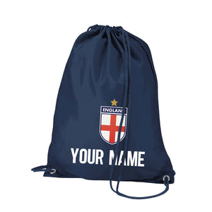 Kids Customisable England Football Away Kit with Shirt, Shorts, Socks & Kit Bag with Free Personalisation