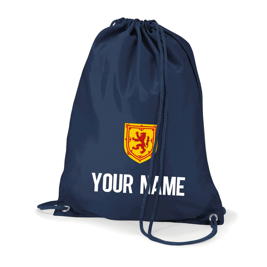 Kids Customisable Scotland Style Football Kit Shirt, Shorts, Socks and Personalised Bag Away