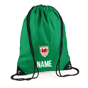 Kids Customisable Wales CMYRU Football Kit Shirt, Shorts, Socks and Personalised Bag Away