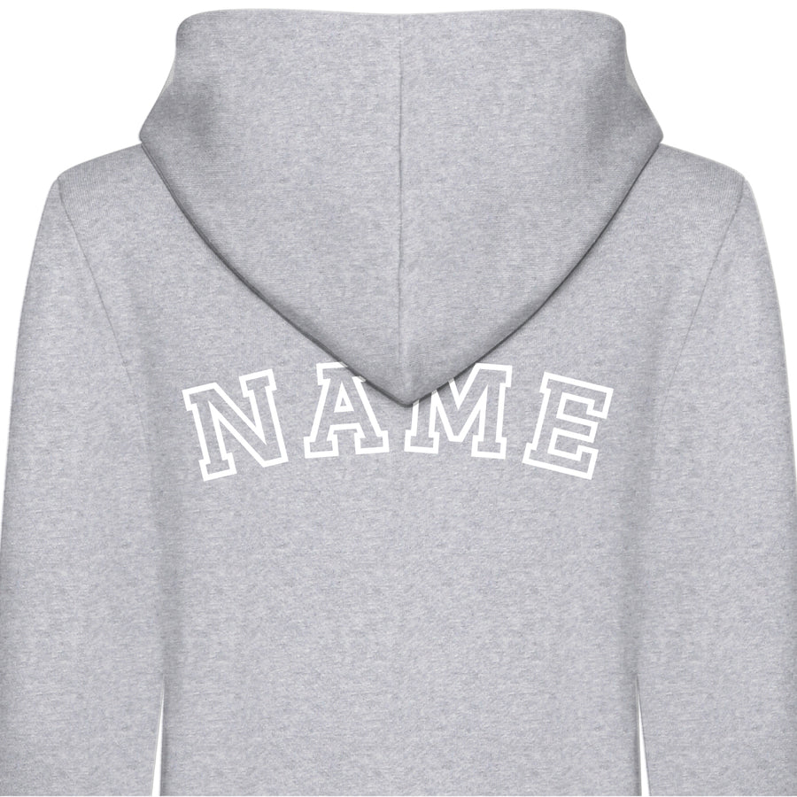 Kids Personalised Hooded Onesies All-in-One Suit - Personalised with Front Initial and Name on Back