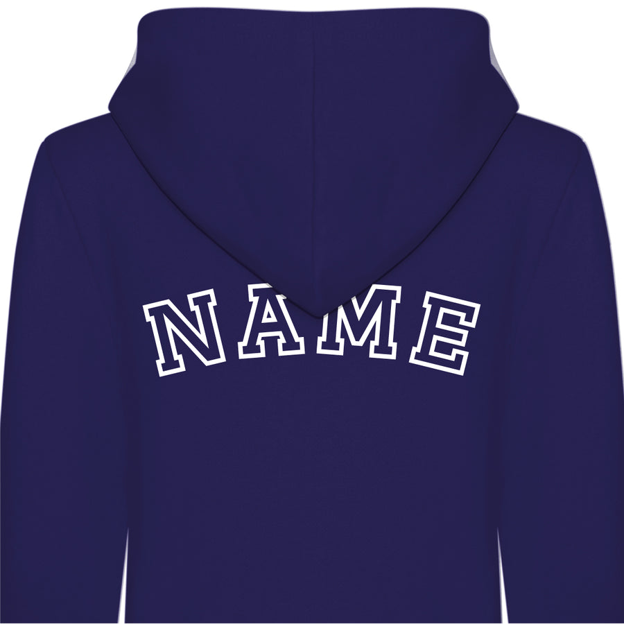 Kids Personalised Hooded Onesies All-in-One Suit - Personalised with Front Initial and Name on Back