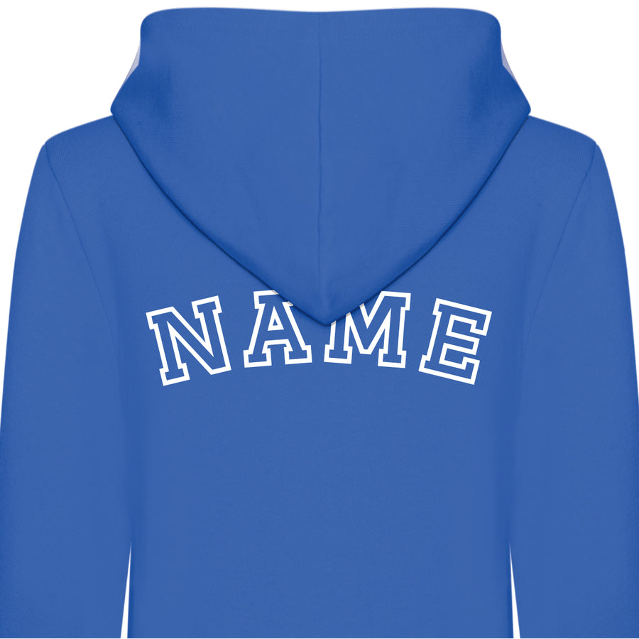 Kids Personalised Hooded Onesies All-in-One Suit - Personalised with Front Initial and Name on Back