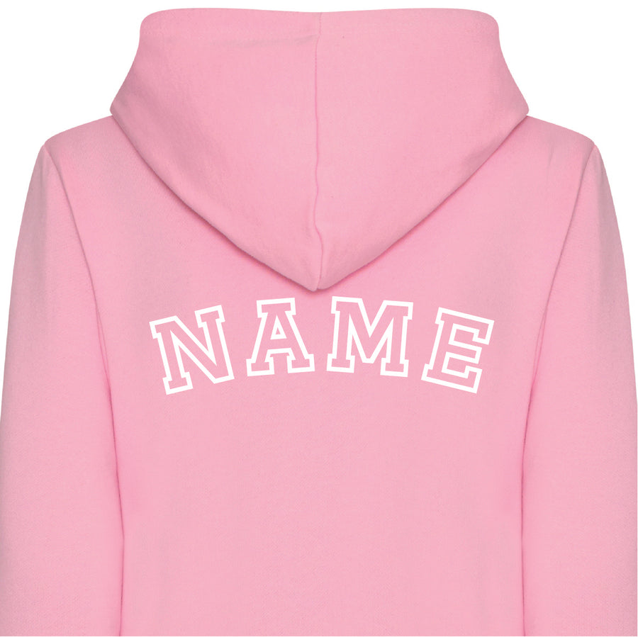 Adult Unisex Personalised Hooded Onesies All-in-One Suit - Personalised with Front Initial and Name on Back