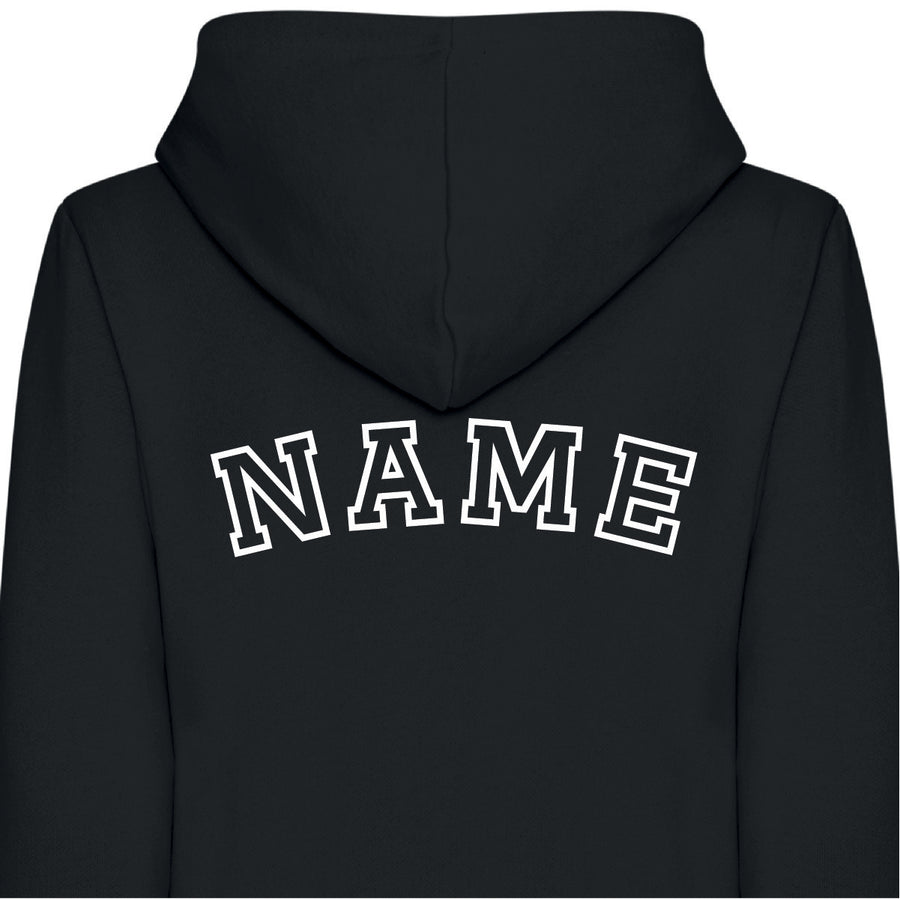 Adult Unisex Personalised Hooded Onesies All-in-One Suit - Personalised with Front Initial and Name on Back