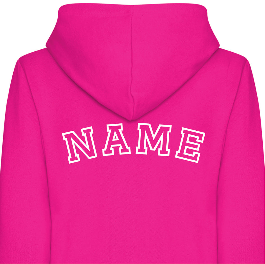 Adult Unisex Personalised Hooded Onesies All-in-One Suit - Personalised with Front Initial and Name on Back