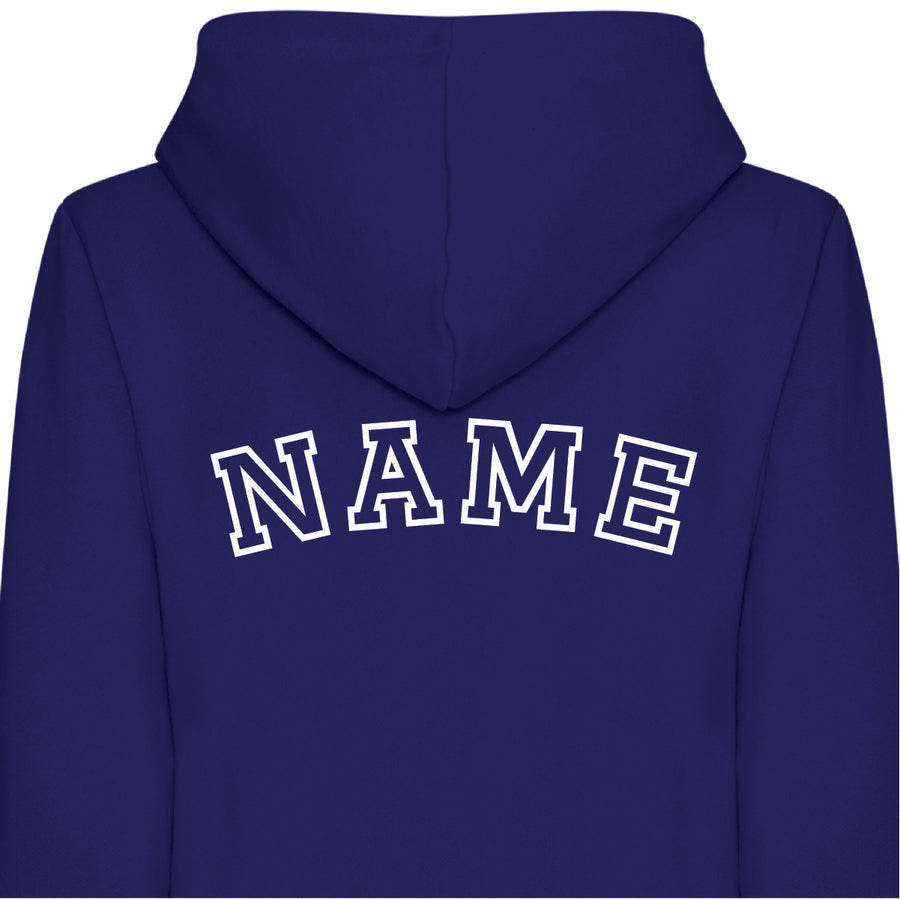 Adult Unisex Personalised Hooded Onesies All-in-One Suit - Personalised with Front Initial and Name on Back