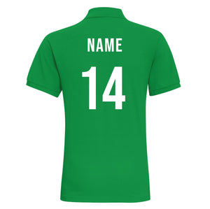 Ladies Ireland EIRE Rugby Classic Fitted Polo Shirt With Free Personalisation