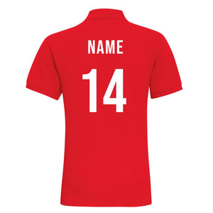 Ladies Wales CYMRU Rugby Classic Fitted Polo Shirt With Free Personalisation
